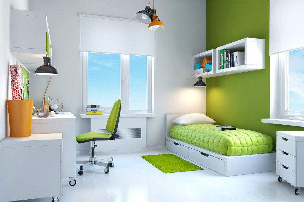 Habitaciones con estilo: DORMITORIOS PARA JÓVENES ADOLESCENTES VERDE LIMÓN