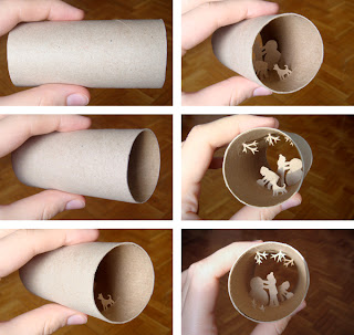 Reciclar tubos de carton de papel de baño- manualidades