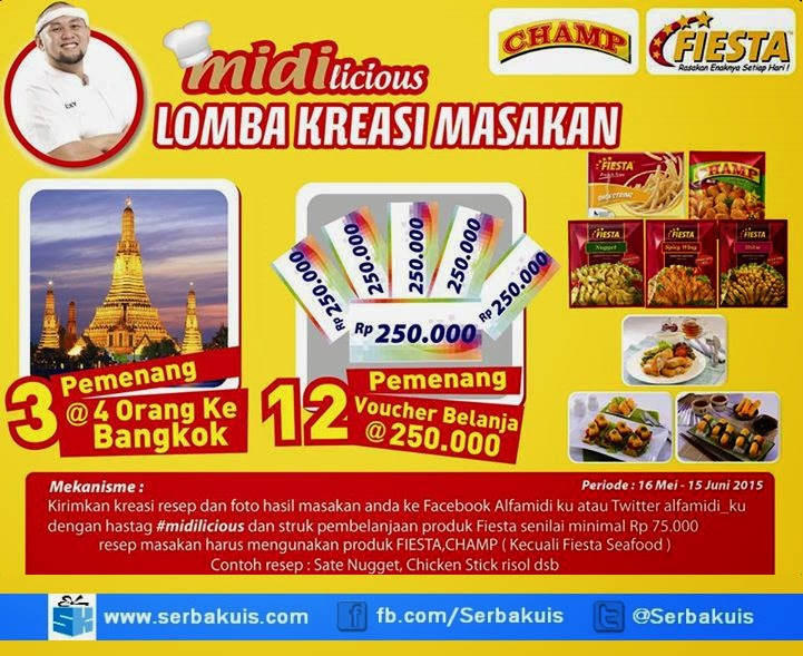 Midilicious Lomba Kreasi Masakan Hadiah Trip ke Bangkok