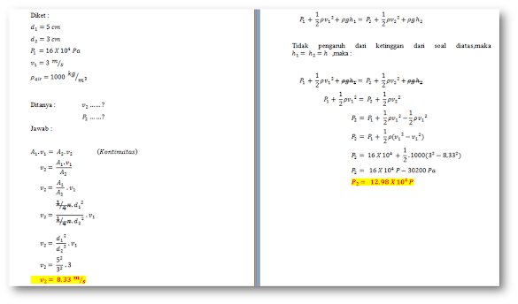 Contoh Soal Asas Bernoulli Contoh Soal Asas Bernoulli