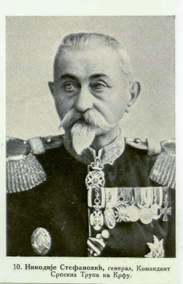 Nikodije Stefanović, General, Commandant of the Serbian troops at Corfu.