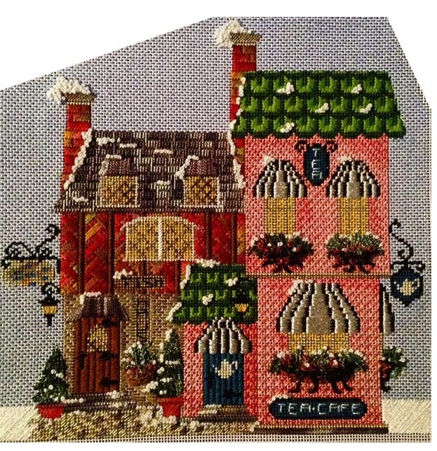 Kelly Clark Needlepoint Handbook Winter Village Sneak Peek!