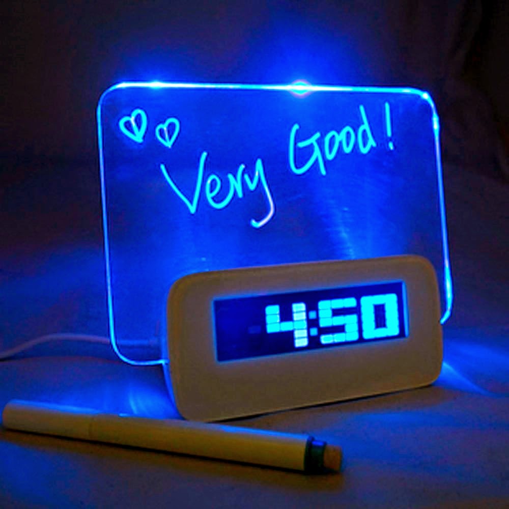 Cool Gadget 5 LED Message Board Clock. You can write any words