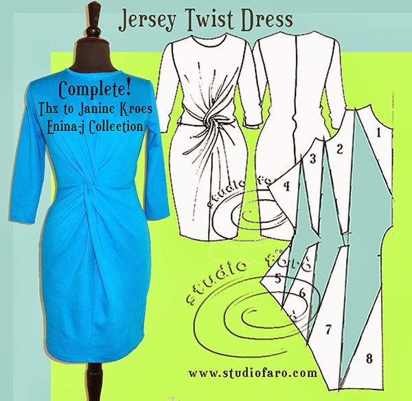 well-suited: JERSEY TWIST DRESS - Sampled!