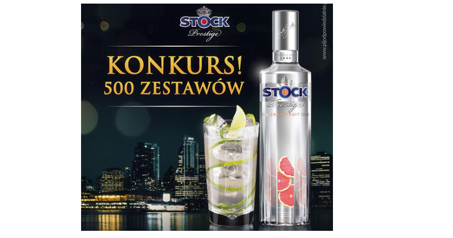 Wygraj 1 z 500 zestawów z wódką i markową szklanką Stock Prestige! Konkurs