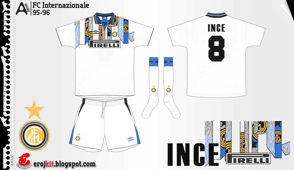 Kit Design, by eroj 199596 Internazionale (Home, Away e Third)