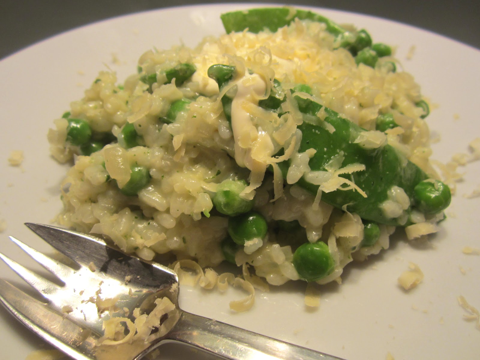 Made with love Spring pea and mint risotto