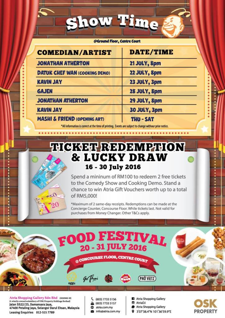 Atria Shopping Gallery Comedy And Food Festival Bloggers Review