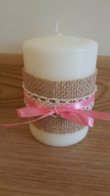 DIY embellished candles set DIY embellished candles set