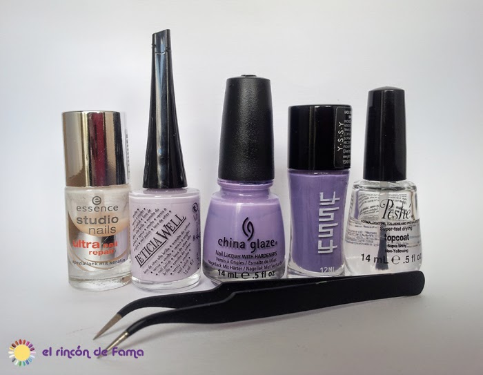 DEGRADADO LILA CON WATER DECALS 