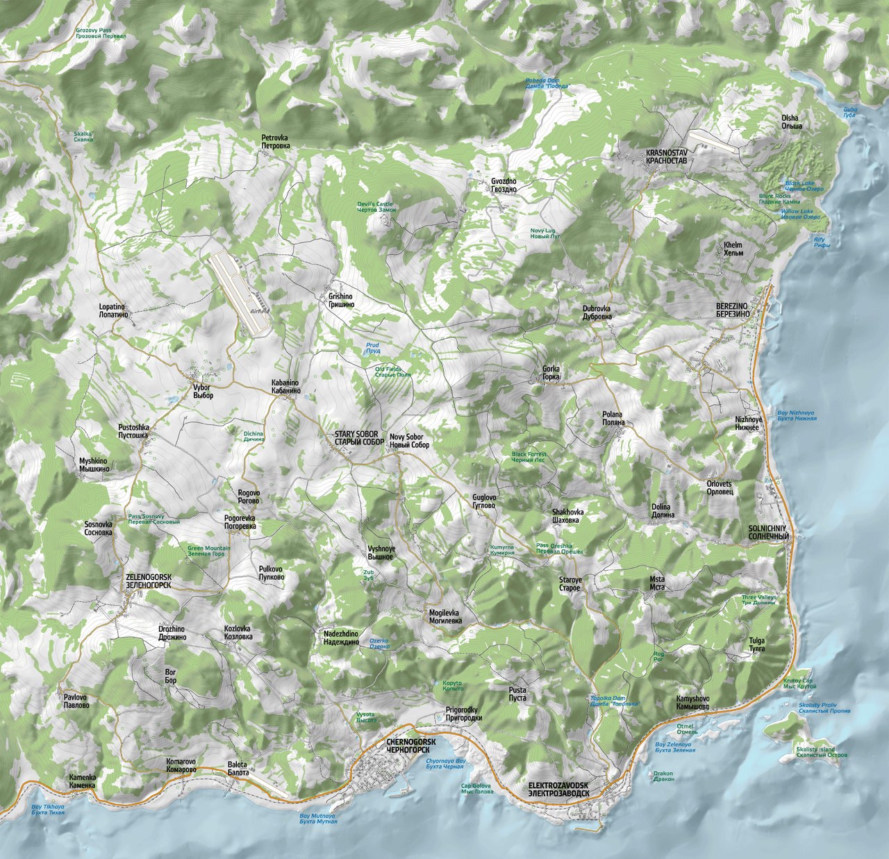DayZ Mod Chernarus Map