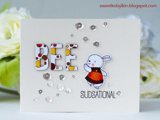 Colour the bunny creatively and play Scrabble with die cut letters