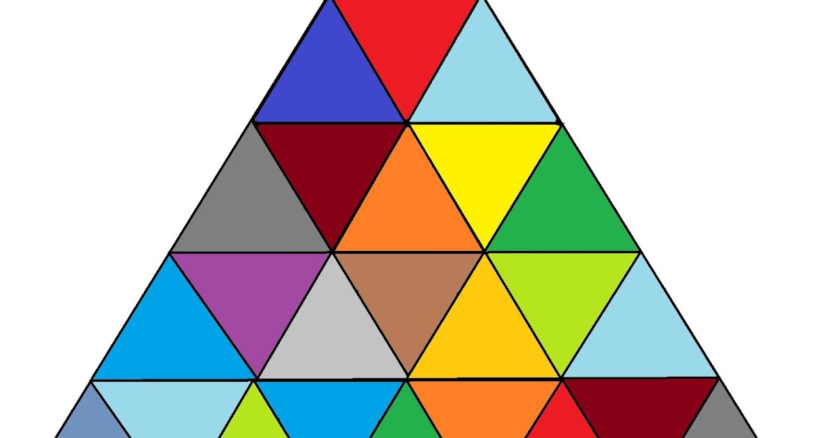 Треугольник на 5 равных частей