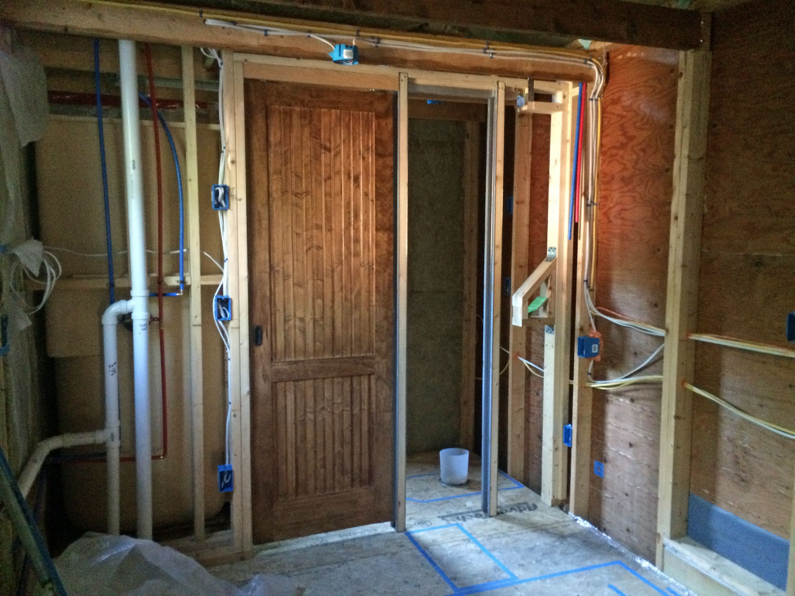 RiverEdge Pocket Door Wall Done!