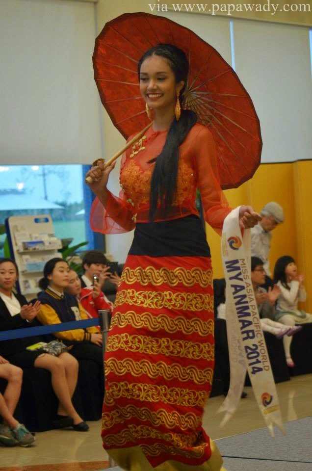 May Myat Noe - The Winner of Miss Asia Pacific in Myanmar Traditional Dress
