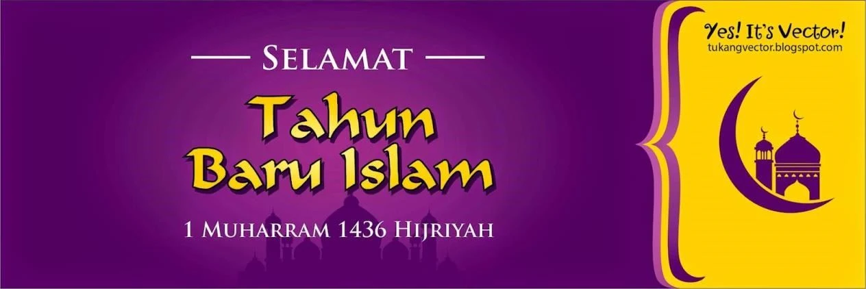 contoh spanduk tahun baru islam