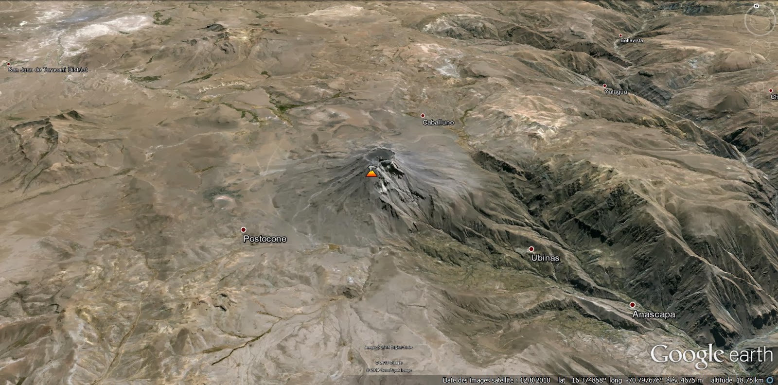 Culture Volcan Ubinas deux nouvelles explosions hier