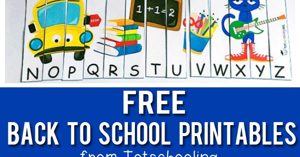 Free Back to School Printables
