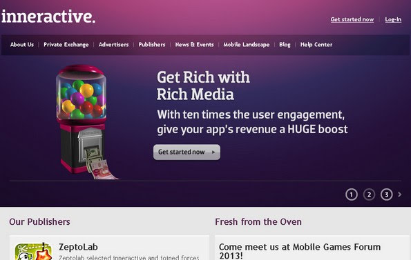 Inneractive mobile advertising