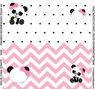Panda Baby in Pink Chevron: Free Printable Candy Bar Labels. Panda Baby in Pink Chevron: Free Printable Candy Bar Labels.