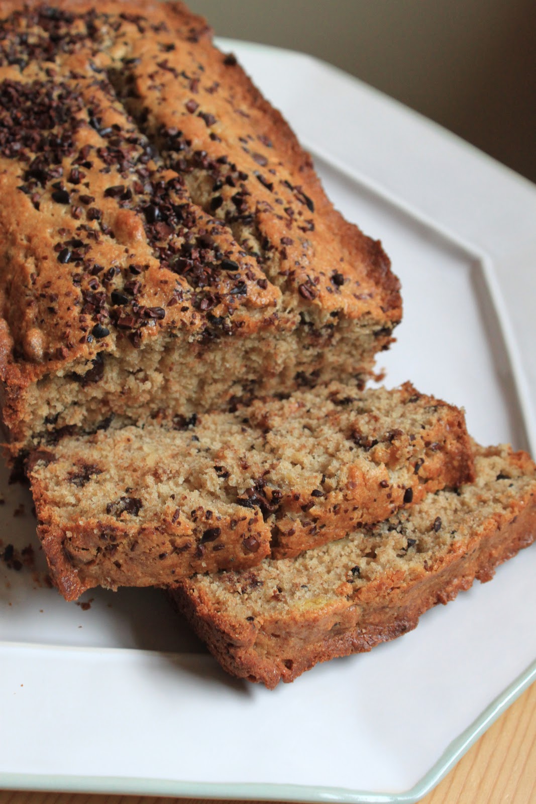 Life's Too Short to Skip Dessert Whole Wheat Banana Bread with Cacao Nibs