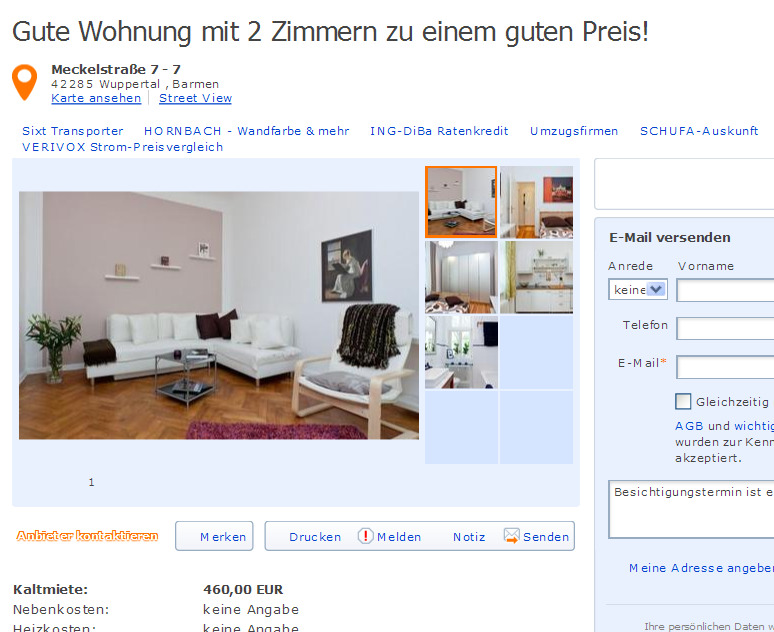 Wohnung Wuppertal Mieten Wohnung Wuppertal Mieten