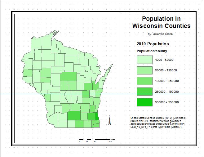 UWEC Geography 335 GIS 1 GIS 1 Lab 3