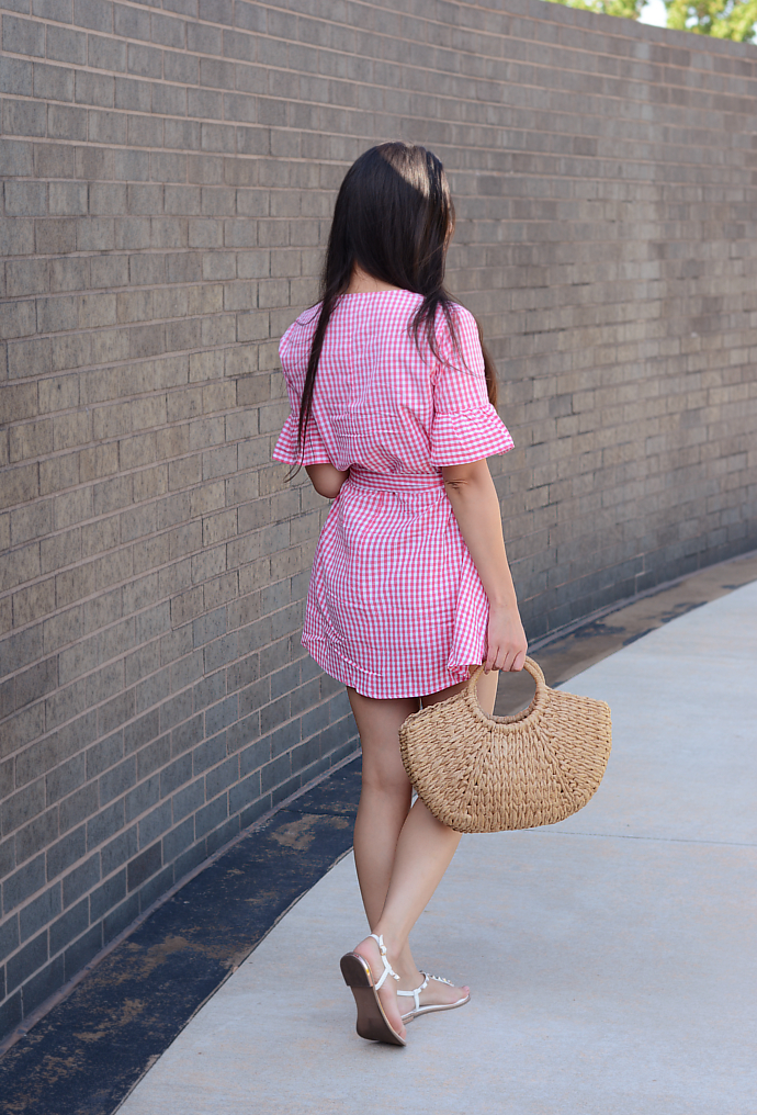 Primark Straw Bag With Pom Poms