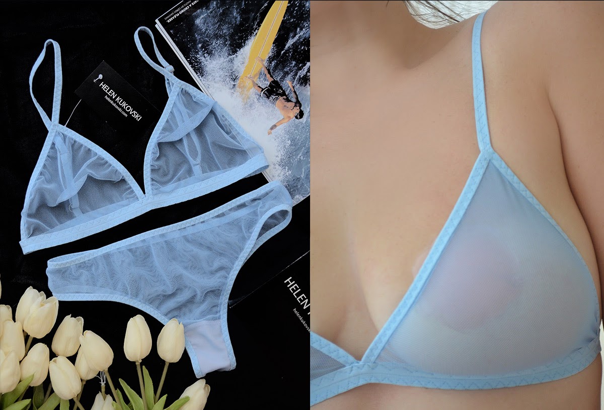 Sheer lingerie: A very sheer bra - Helen Kukovski