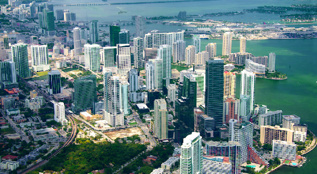 Miami em Janeiro - Vista aérea Miami em Janeiro - Vista aérea