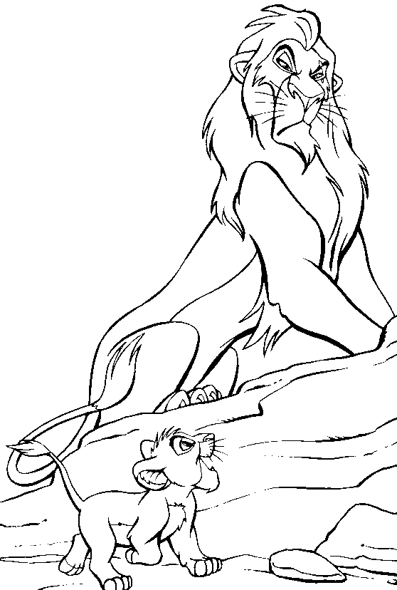 Give Simba's Pride more attention: Lion King Coloring