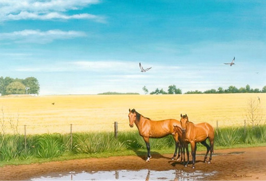 Imagenes Arte Pinturas Paisajes Con Caballos