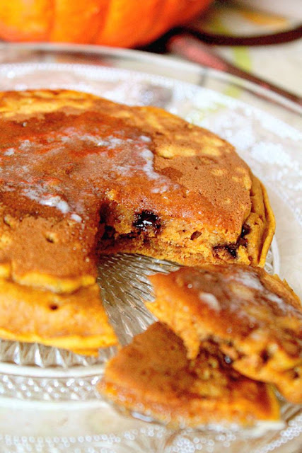 Pancakes au potiron et épices d'automne (avec ou sans pépites de chocolat)