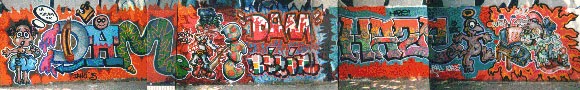 Graffitis Barcelona vieja escuela