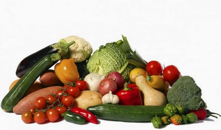 Frutas y verduras crudas