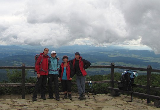 Nieoczekiwane spotkanie bloggerów na Kępie (1521 m n.p.m.).