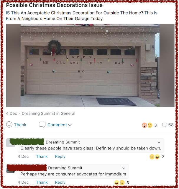 Nextdoor App Christmas Garage Letter Prank and outrage. marchmatron.com Nextdoor App Christmas Garage Letter Prank and outrage. marchmatron.com