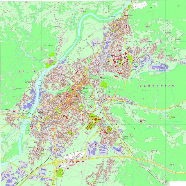 Mapa de Liubliana – Eslovênia