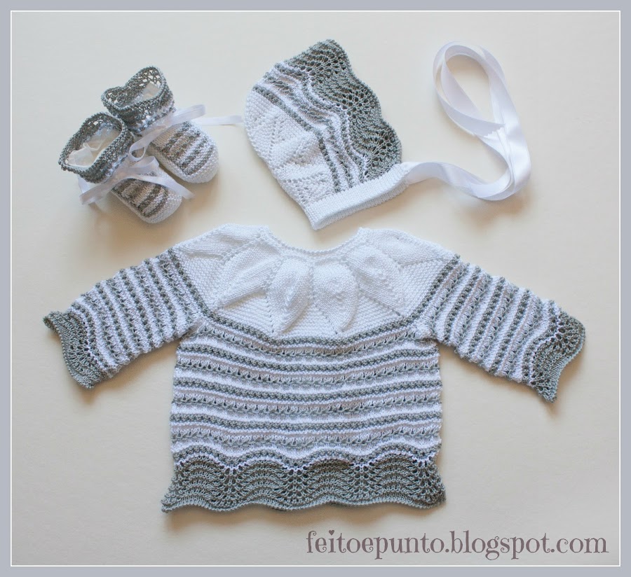 Conjunto gris y blanco