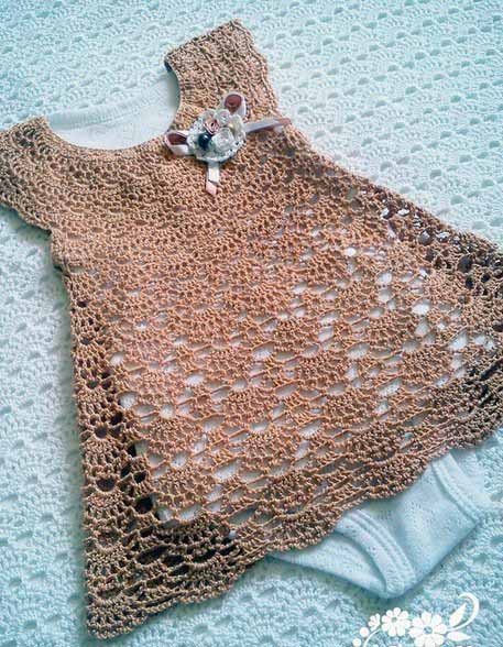 Crochet Patterns for free crochet baby dress 1558