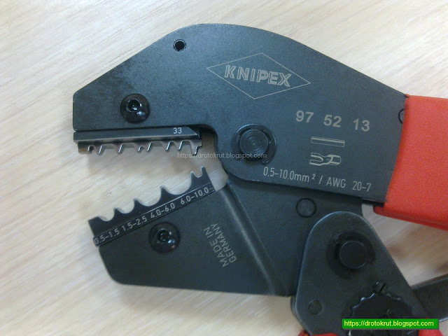 Knipex 97 52 13 - crimping pliers for compression joints and lugs