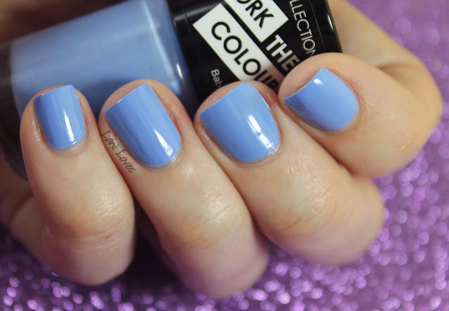 Collection Work the Colour Baby Blue Nail Polish Swatches & Review