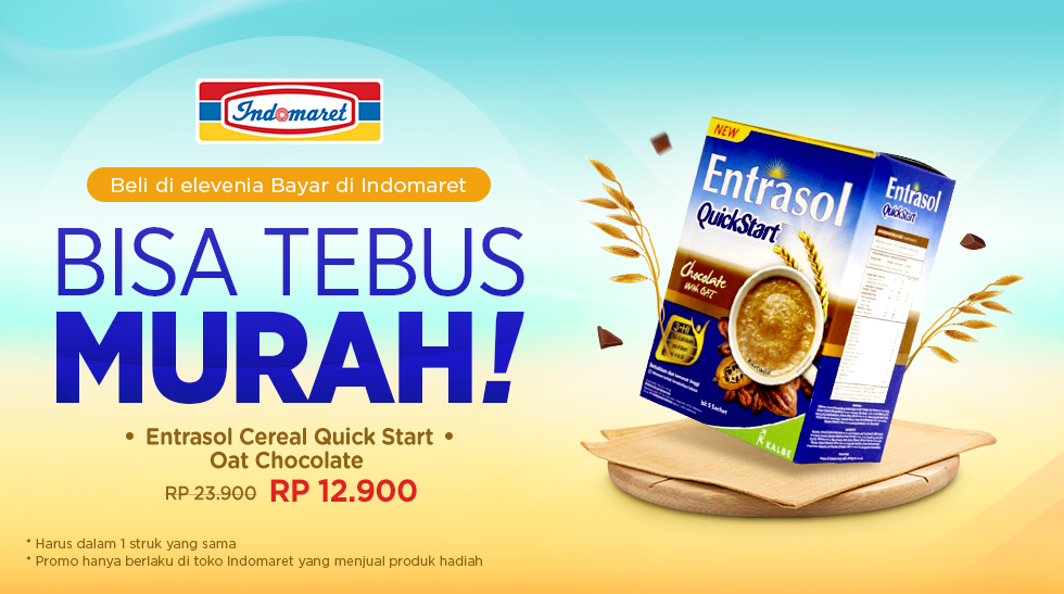 Elevenia - Promo Tebus Murah Entrasol Cereal / Oat Dengan Bayar di Indomaret Elevenia - Promo Tebus Murah Entrasol Cereal / Oat Dengan Bayar di Indomaret