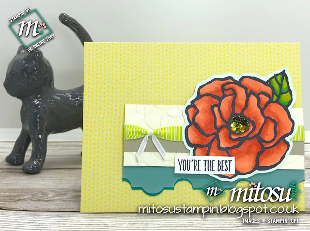 Stampin' Up! Beautiful Day Flower Card Idea order from Mitosu Crafts UK Online Shop