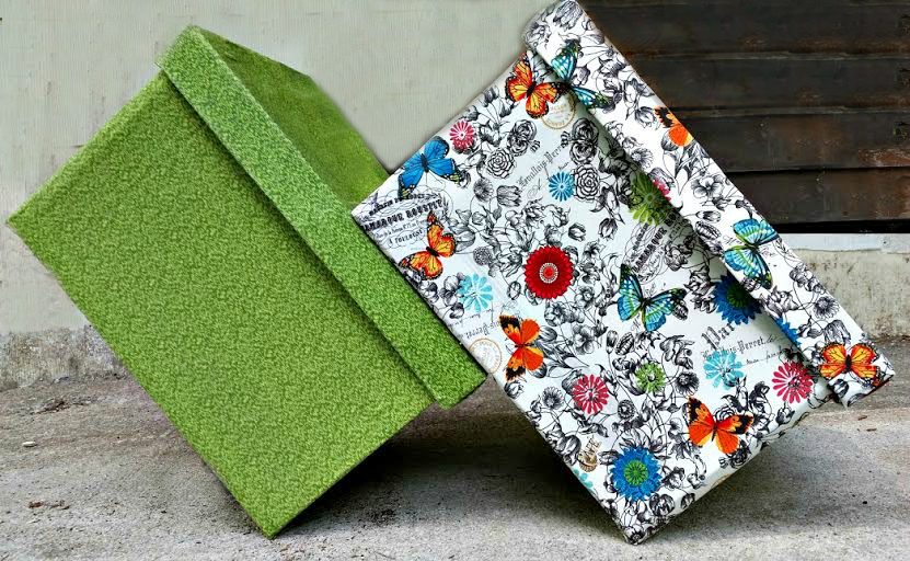 Style, Decor & More Fabric Covered Banker Box {DIY}