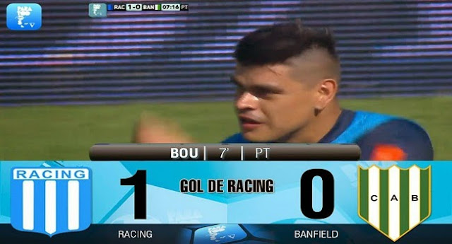 Bou anotó el gol del triunfo de Racing Bou anotó el gol del triunfo de Racing