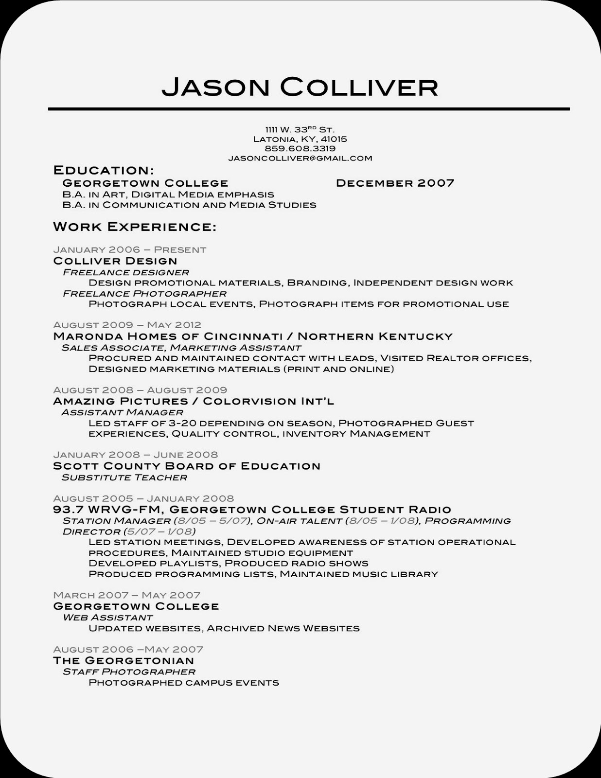 making a best resume format