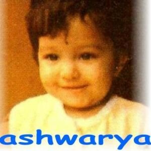 Childhood Pictures of Celebrities Actors Actress: Aishwarya rai bachan