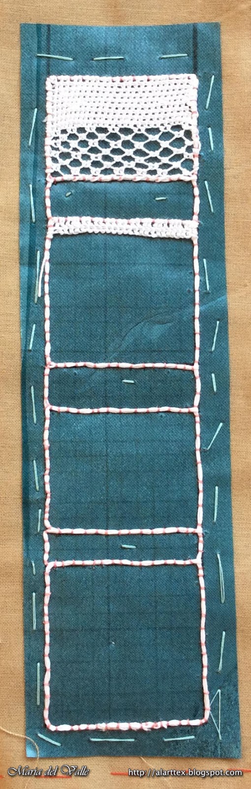 Needle Lace Tutorial - Bookmark Sampler 1 - 1 Needle Lace Tutorial - Bookmark Sampler 1 - 1
