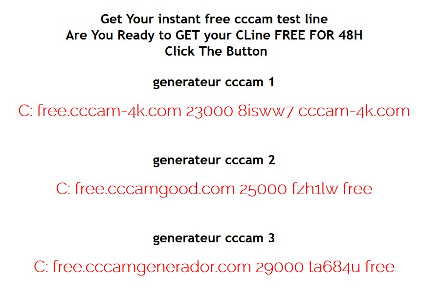 cccam test 48h cccam test 48h